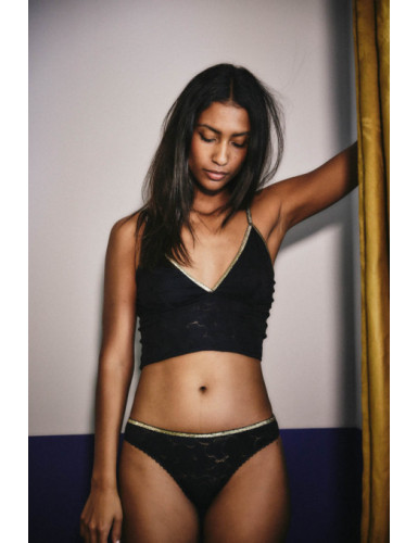 Culotte Selma Black Silver